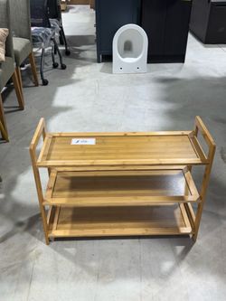 Bamboo Shoe Rack Organizer - 3 Tier Storage Shelf