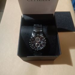 Citizen Chronograph GN-4-S Black Dial Black Stainless Steel Bracelet Not Current Market Price $190~230 NIB