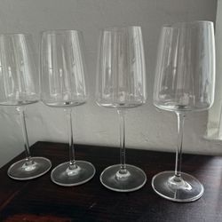 Red Wine Crystal Glass Set Of Four 18.25 Ounce