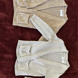 Old Navy Toddler 3T Cardigan (Beige And Grey)