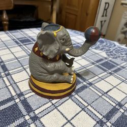 Cast Iron Elephant Bank With Circus Ball 