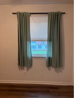 Curtains and rod