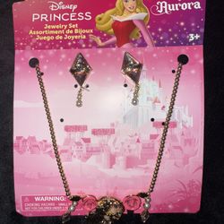 Disney Princess Aurora costume jewelry set 