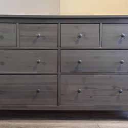 IKEA HEMNES DARK GREY 8 drawer dresser