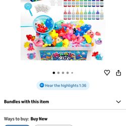 Kiditos Magic Water Elf Toy Kit – Squishies for Kids, 20 Gels & 10 Molds, Magic Gel Water Pets Sensory DIY Craft Kit, Party Favors & Gifts for Kids Ag