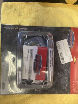 Harley curved license plate led frame