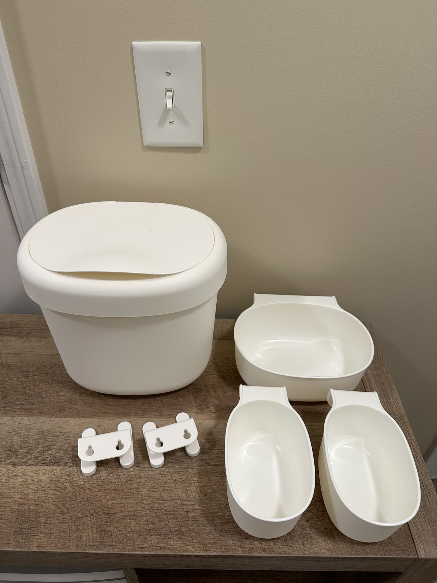 Ikea Racks for changing table, set of 4, white