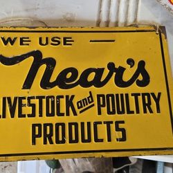 Vintage Near's Product Farm Sign 