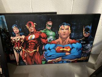 Justice league canvas poster art