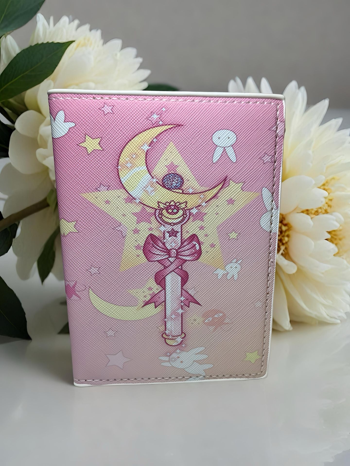 🌙✨ Travel like a true guardian of the moon with this enchanting Sailor Moon wand passport wallet! ✨🌙