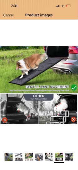 Folding Dog Ramp for Car SUV