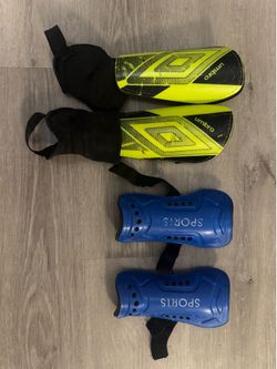 Umbro and Sports Kids Shin Guards, $5