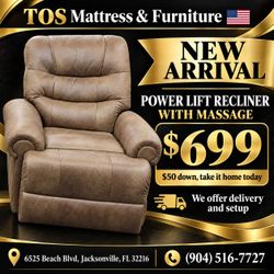 Power Lift Recliner with Massage 🚚WE DELIVER🚚
