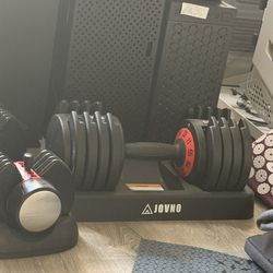 Adjustable Dumbbells - 55 LBS Dumbbell - Fast Adjust Weight by Turning Handle, Dumbbells Sets for Men and Women, Adjustable Dumbbell with Tray fo