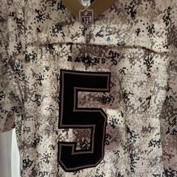 Nike On Field Baltimore Ravens Salute To Service Jersey. 