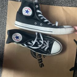 size 9.5 black converse