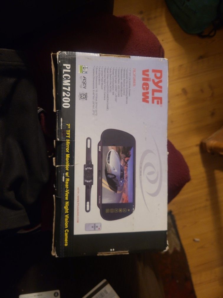 Mirror Monitor W/ Rear View Night Vision Cam