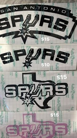 Spurs stickers for car