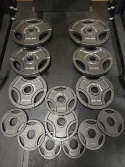 Fitness Gear 255lb Olympic Weight Plates Set