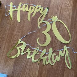 30th Birthday Banner