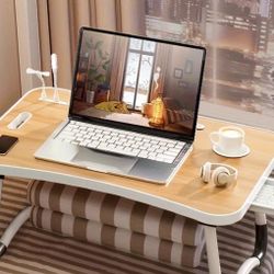 Portable Foldable Laptop Desk w/Fan, Light, USB Port