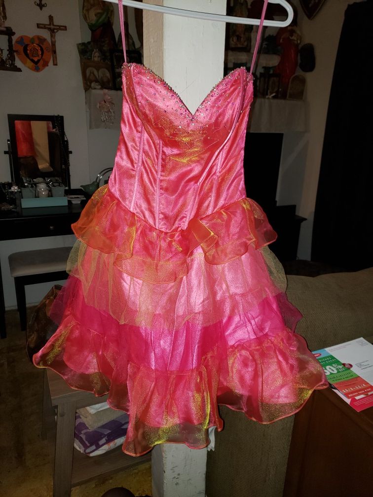 Pink & Yellow "Fairy Princess" Dress