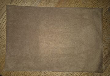 Set of 6 Brand New Mainstays Suedette Chestnut Table Mats 13" x 19"