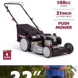 Murray 21 in. 140 cc Briggs and Stratton Walk Behind Gas Push Lawn Mower with Height Adjustment and with Mulch Bag