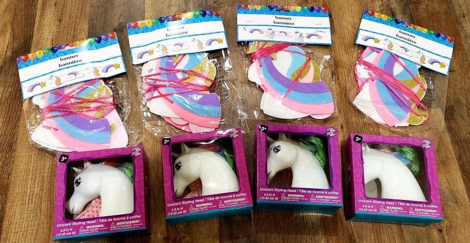 Unicorn Banners & Toys all new
$6 for ALL 