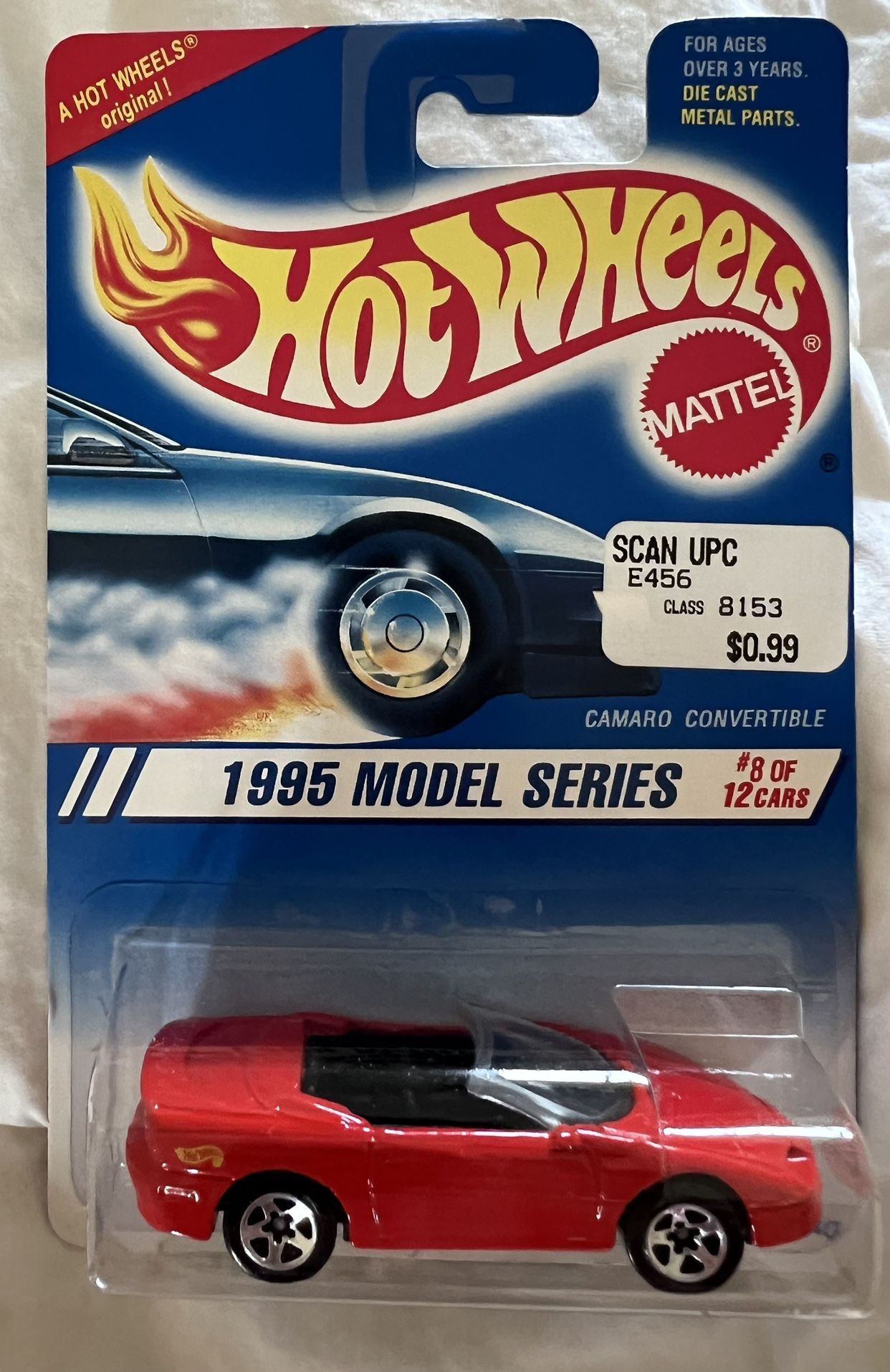 Hot Wheels “1995 Model Series” Camaro Convertible 