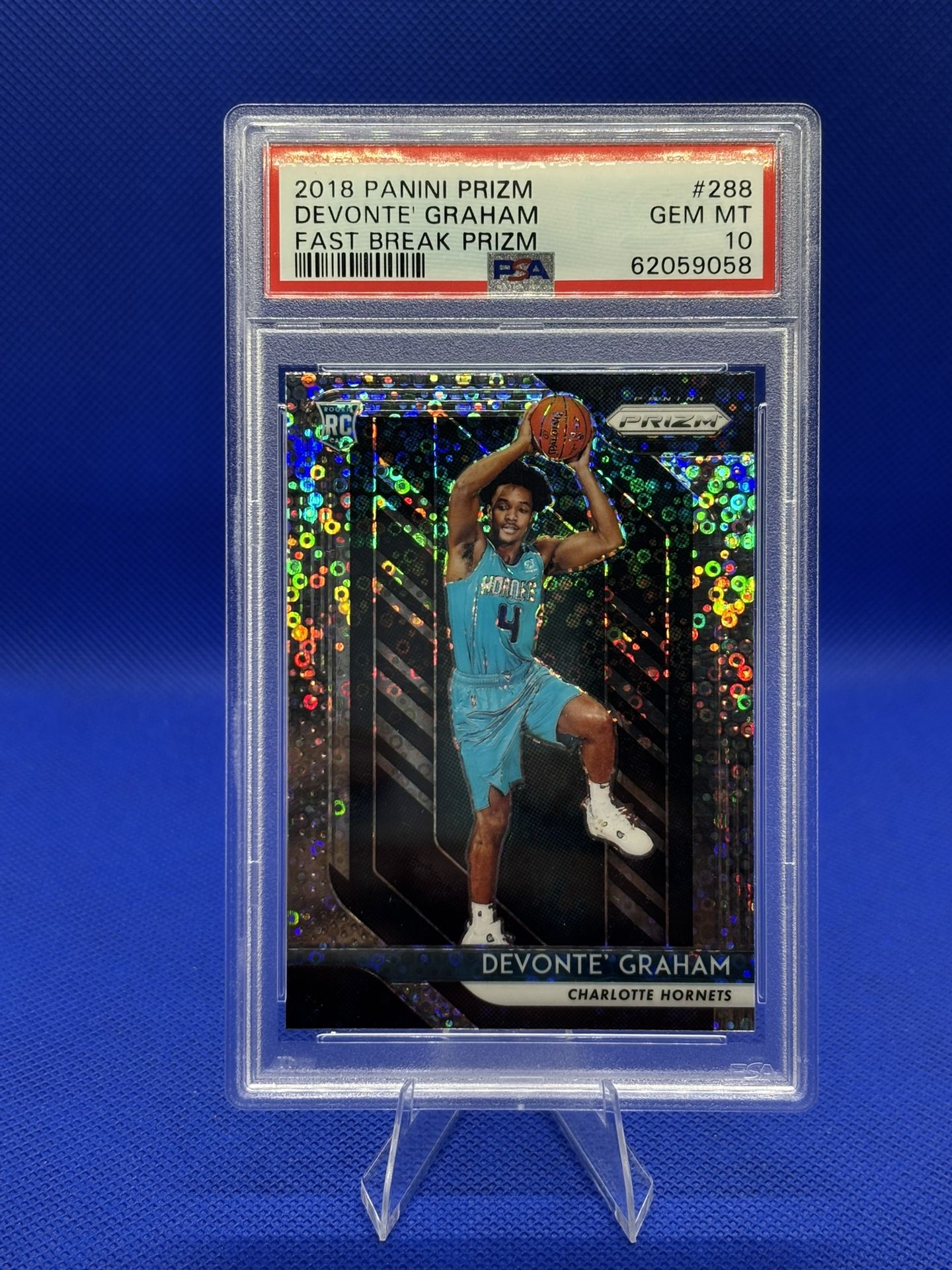Devonte’ Graham Prizm Fast Break RC – PSA 10 Gem Mint 🚀