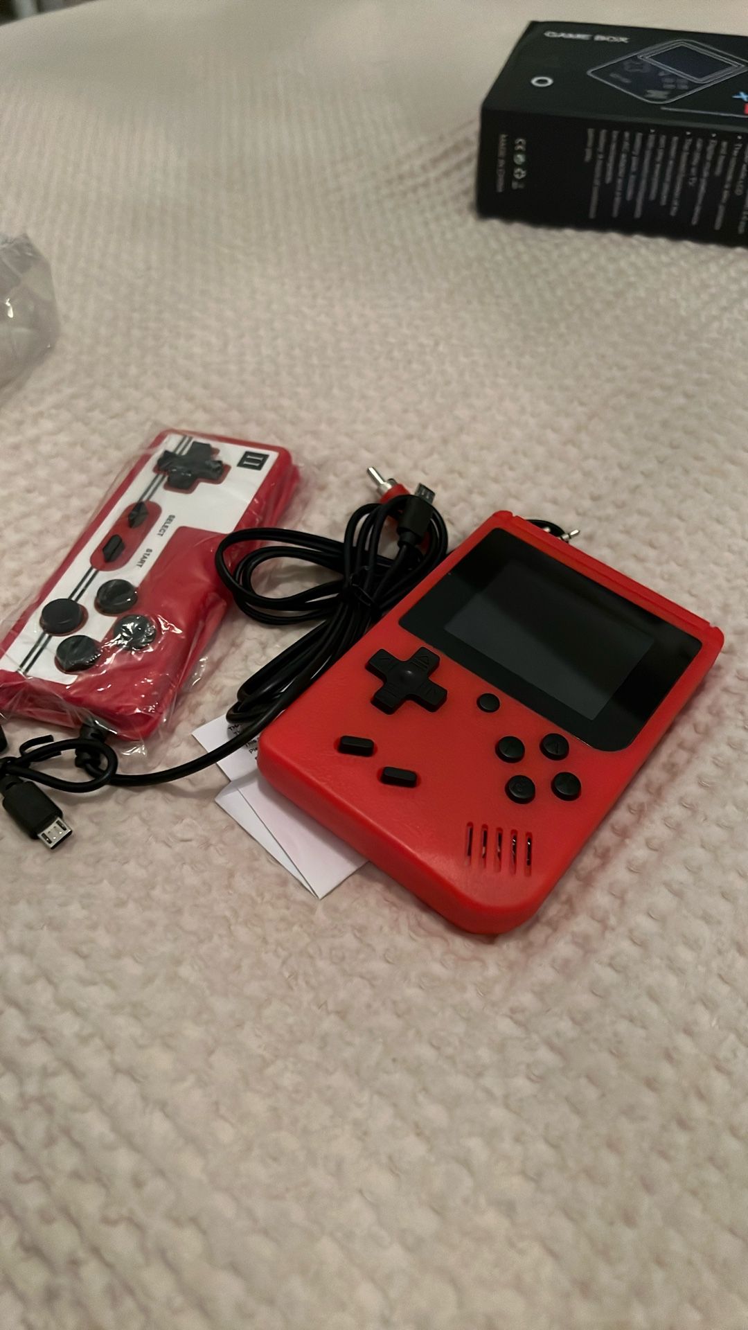 Game Box Retro Handheld For Kids Or Travel With Tv Adapter And Controller