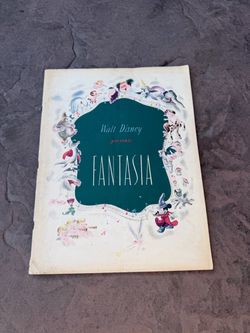 Walt Disney Presents Fantasia, ORIGINAL 1940 1st Program Book / Vintage RARE!!