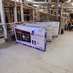 HD176 55” TCL smart 4k Roku led tv 
