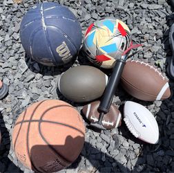 Sports balls & pump