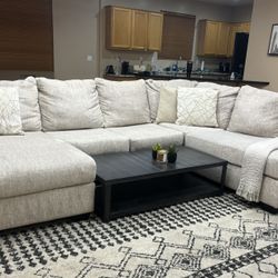 Ashley Beige 2-Piece Sectional W Chaise