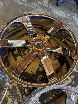 24X10 U2-55 Wheel Chrome (Single Wheel)