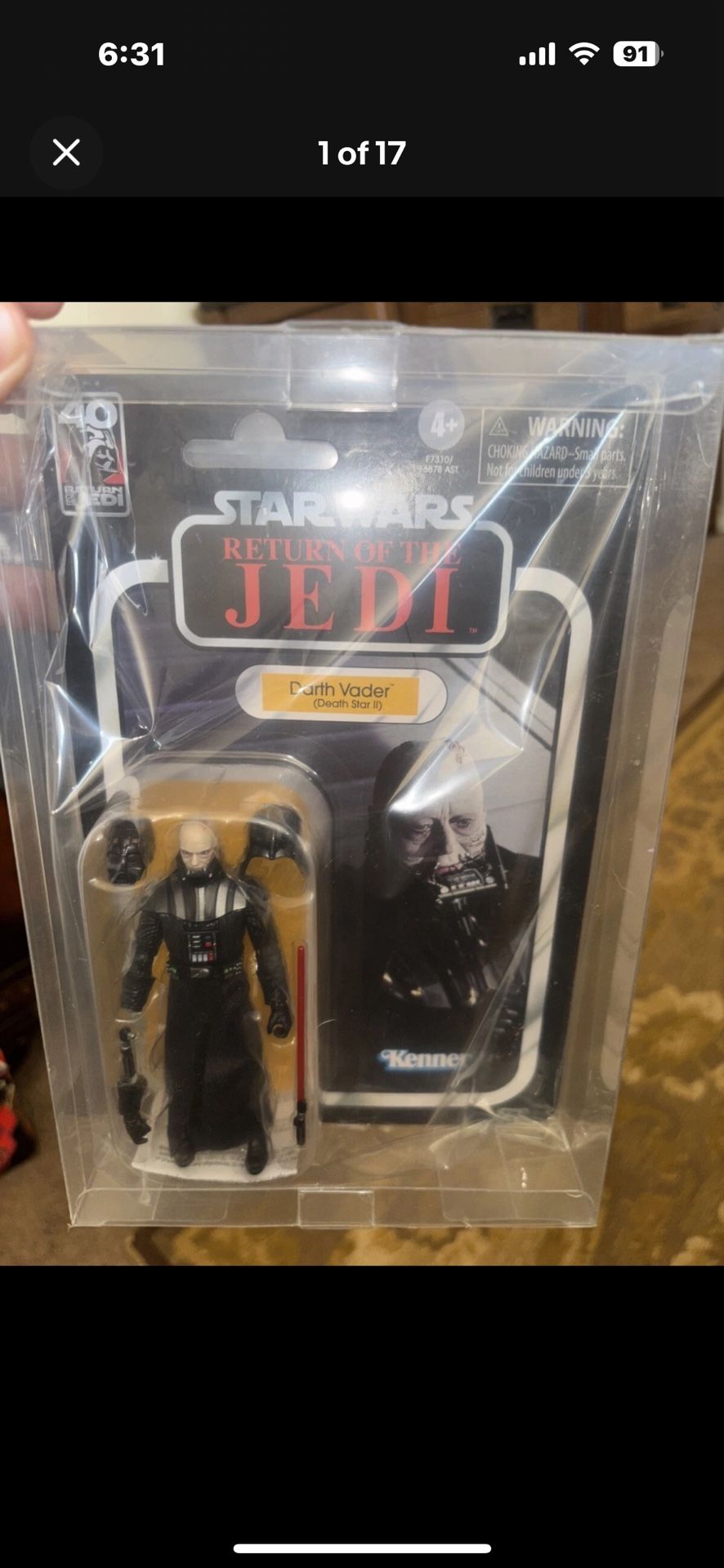 Star Wars Darth Vader (Death Star II) Return Of Jedi 40 Year