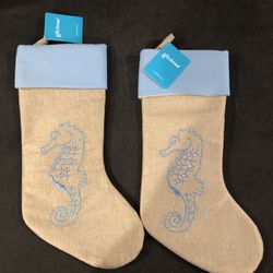2 Seahorse Stockings