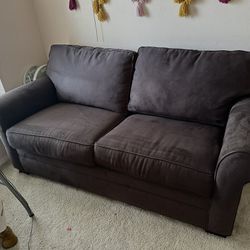 Dark Gray Microfiber Sofa Couch