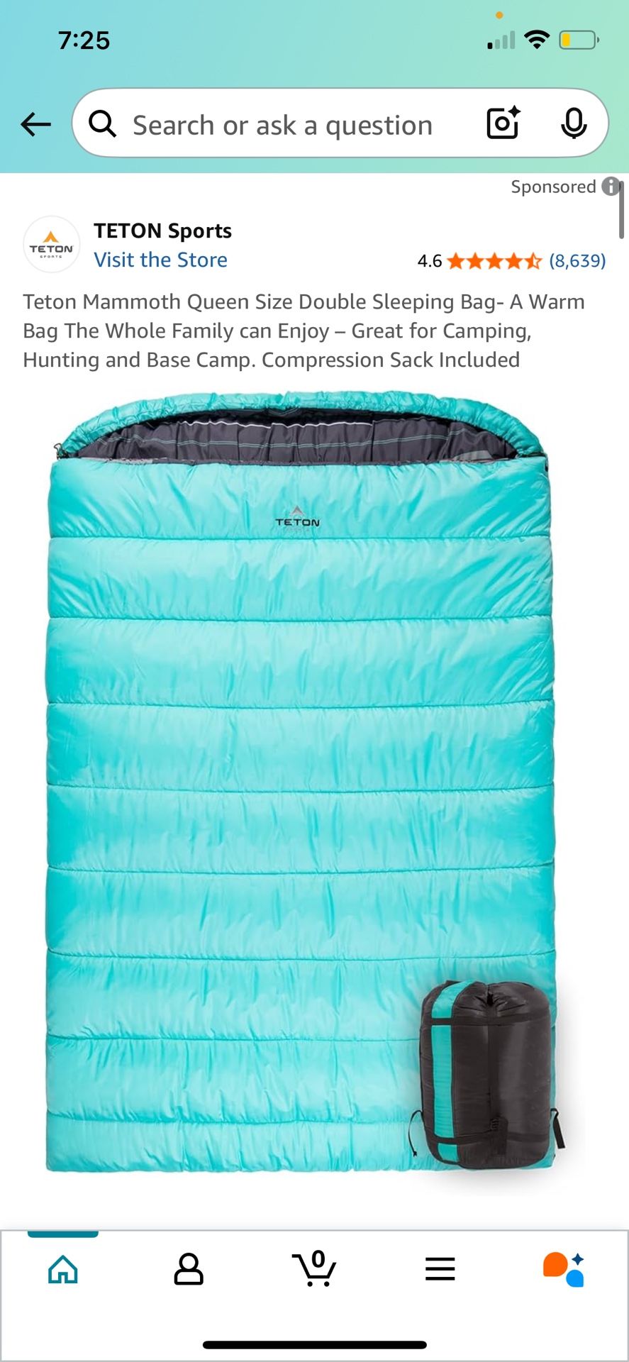 Teton Mammoth Queen Sleeping Bag