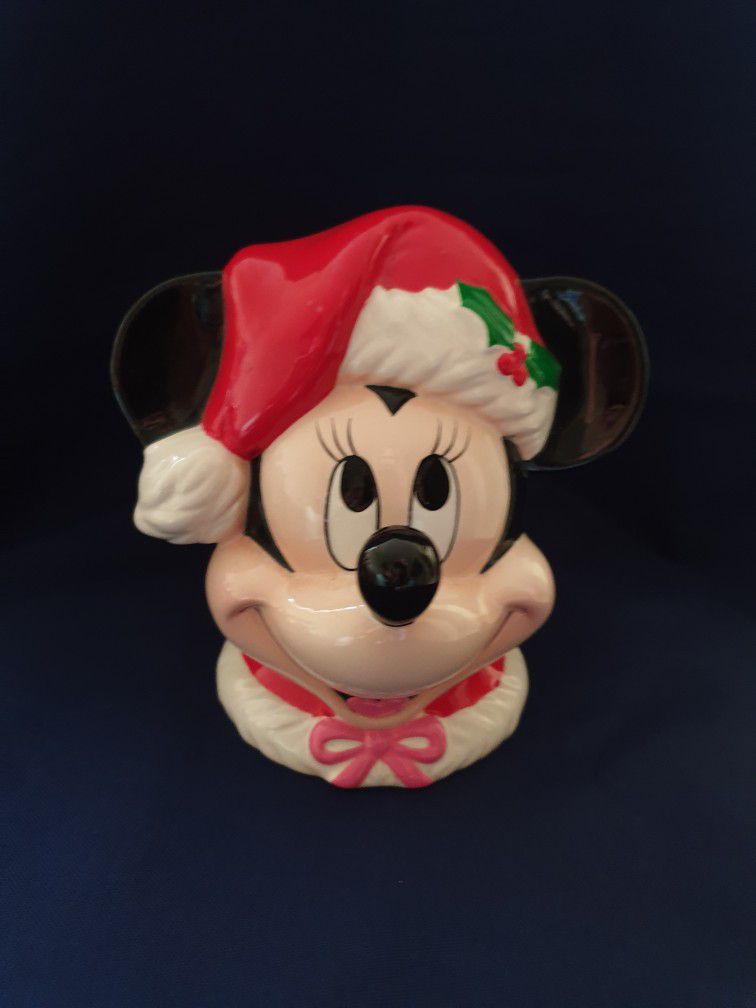 Disney Minnie Mouse Christmas Musical Ceramic Figure
