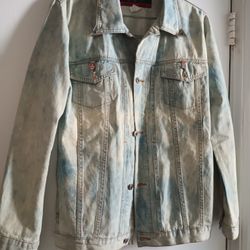 Denim Jeans Jacket.Clouds Made In England.L