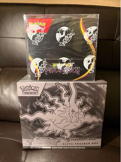 Pokémon Center Pitch Black elite trainer box & booster box