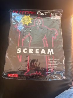 Scream Bleeding Ghost Face Halloween Costume
