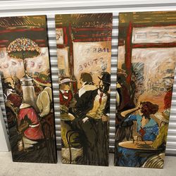 3‑Panel Modern Wall Art Set – 60” x 20” Each