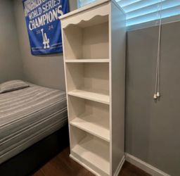 Tall White Bookshelf