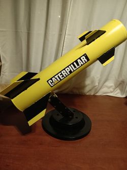 Caterpillar Missile Metal Art Lamp