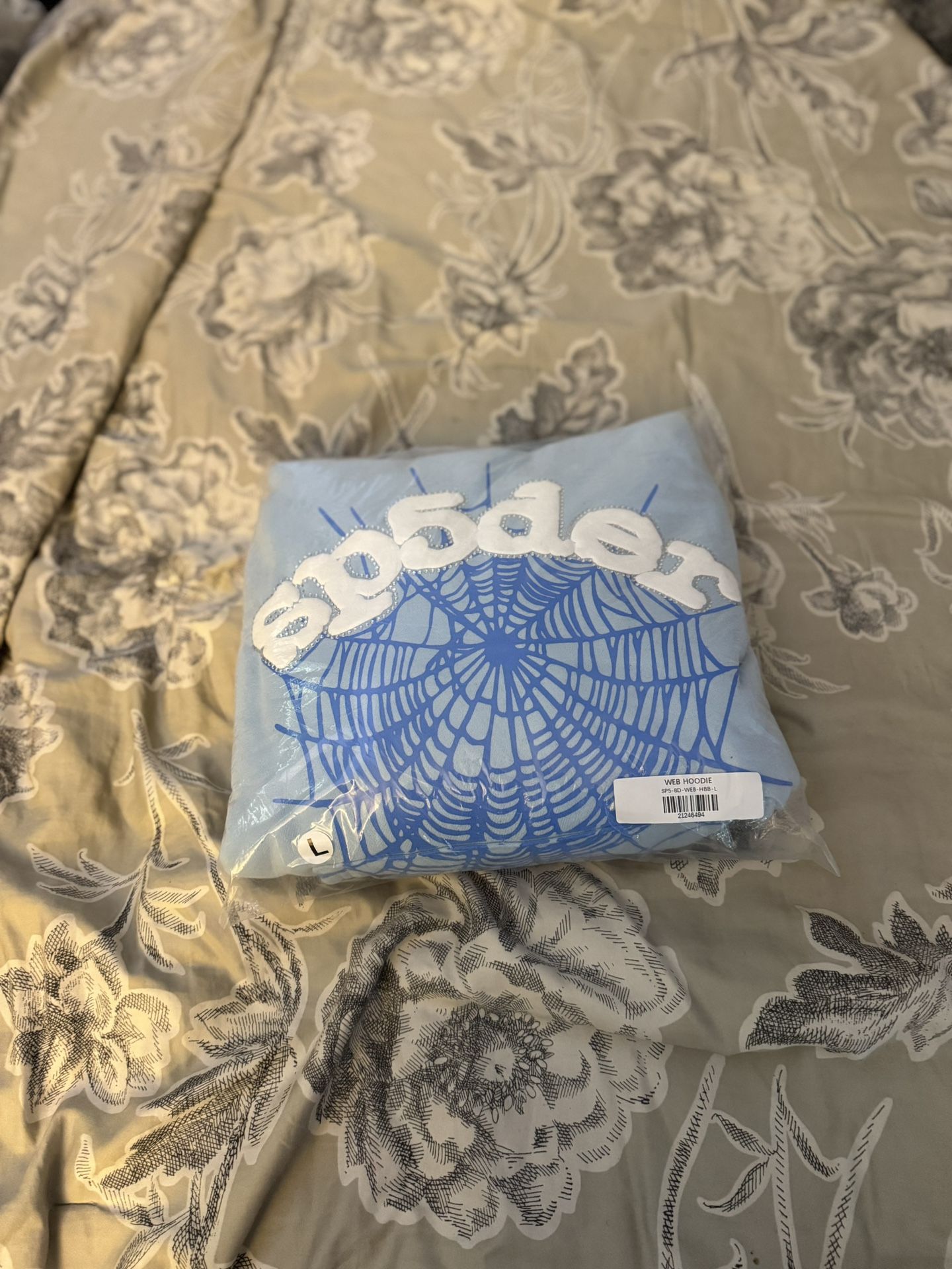 Spider Hoodie Blue WEB