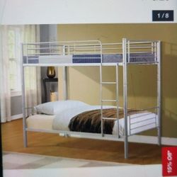 Silver Twin Bunk Bed. New In A Box LIQUIDATION Sale 